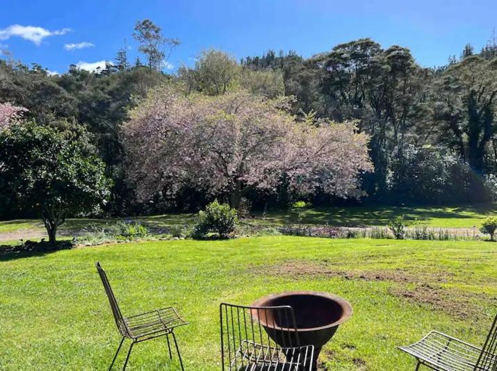 Coromandel Secluded Log Cabin Retreat Hikuai Exterior photo