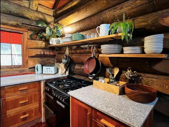 Coromandel Secluded Log Cabin Retreat Hikuai Exterior photo